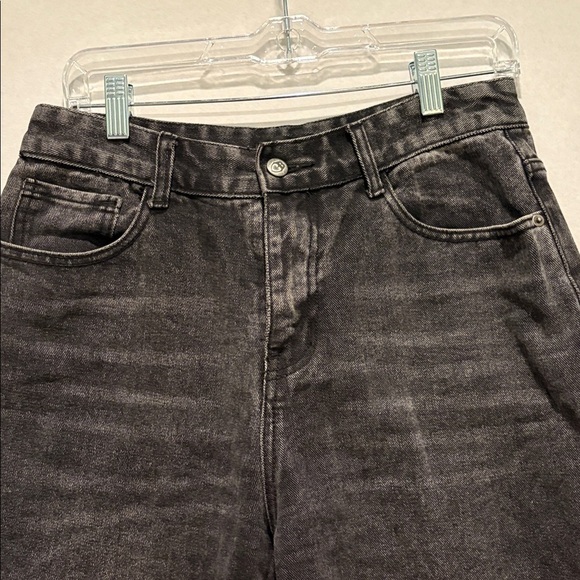 Nasty Gal - Women's Wide Leg Jeans. Dark Grey. UK size 10 / US 6 - Picture 4 of 14